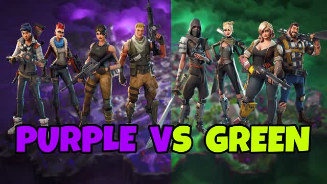 purple vs green
