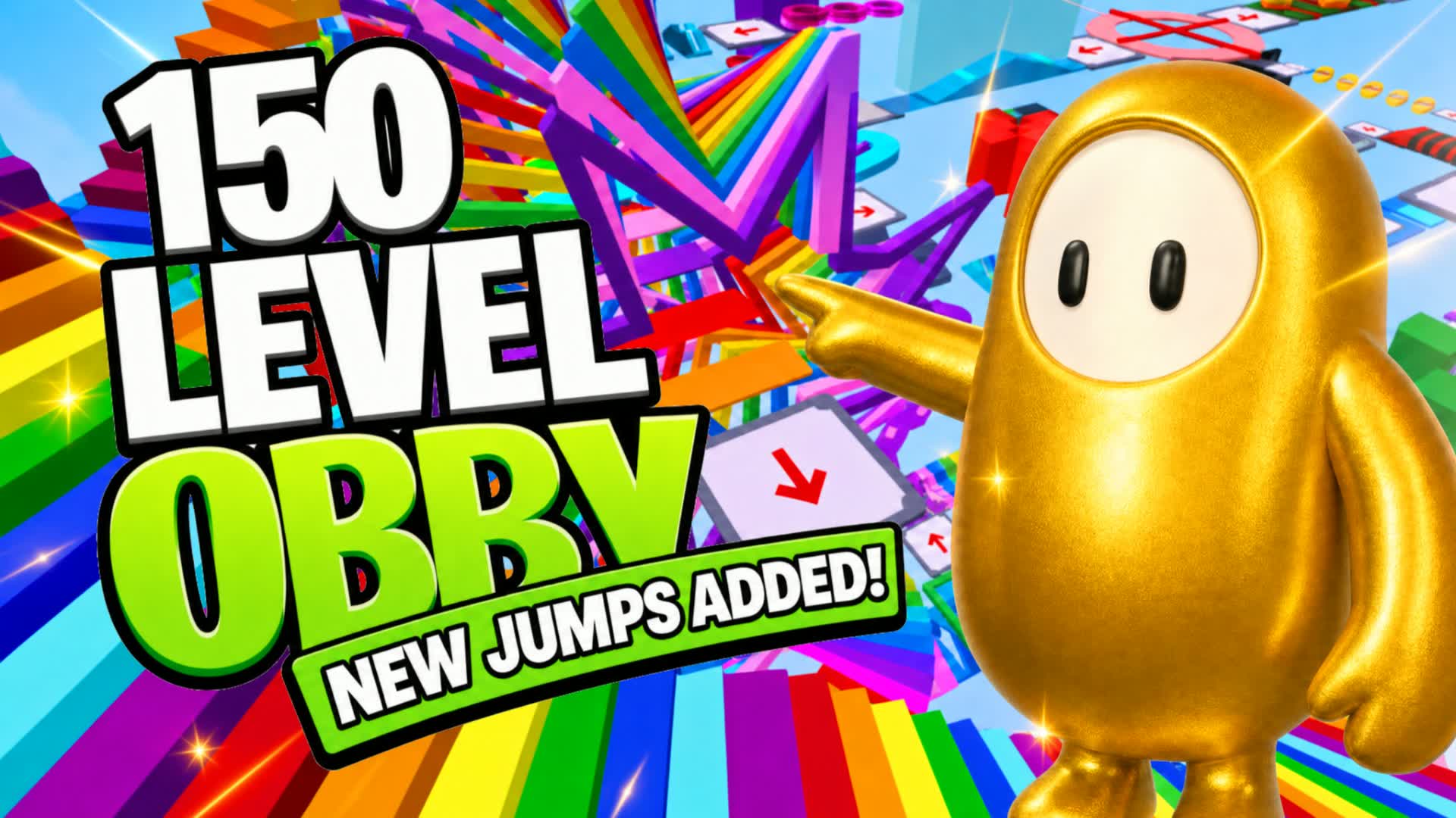 ⭐FALL GUYS 150+ OMEGA OBBY PARKOUR
