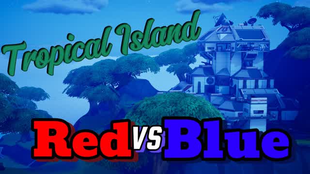 Tropical red VS blue Island