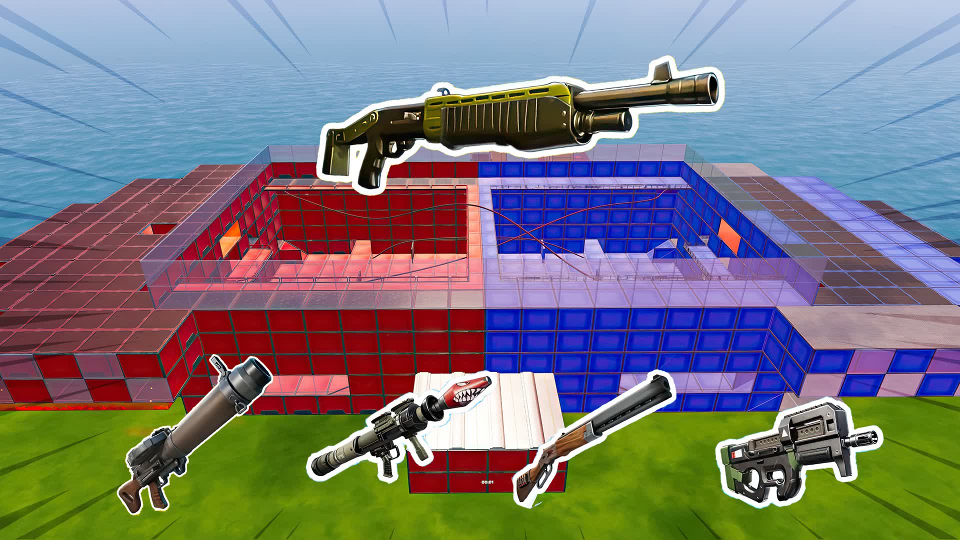 🤪 Crazy RED v BLU for U 💥🔴🔵 881779689097 by zippityflippity