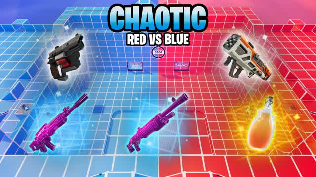 CHAOTIC RED VS BLUE 🔴🔵