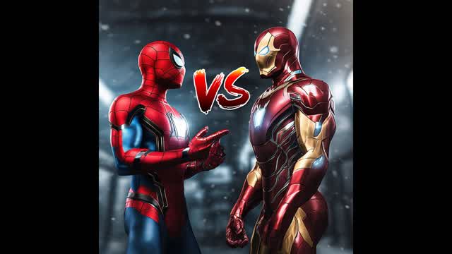 Spider Man VS Iron Man-Secret weapon🔐🪚