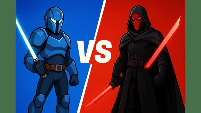 🔴LUKE VS DARTH (RED VS BLUE)🔵