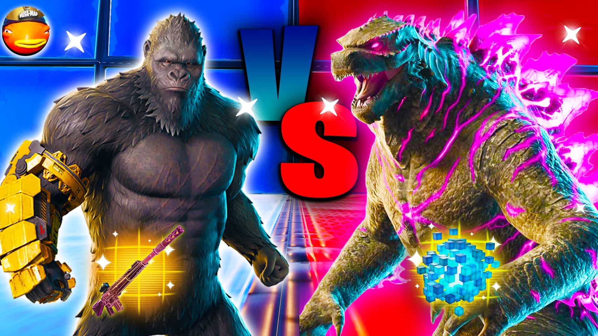 MONSTER RED VS BLUE 🔴🔵