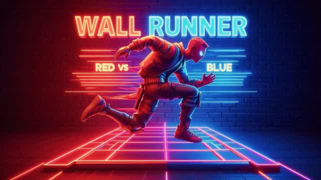 Red Vs Blue Wall Runner