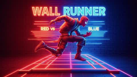 Red Vs Blue Wall Runner