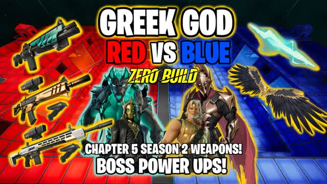GREEK GOD đŽRED VS đ”BLUE - ZERO BUILD