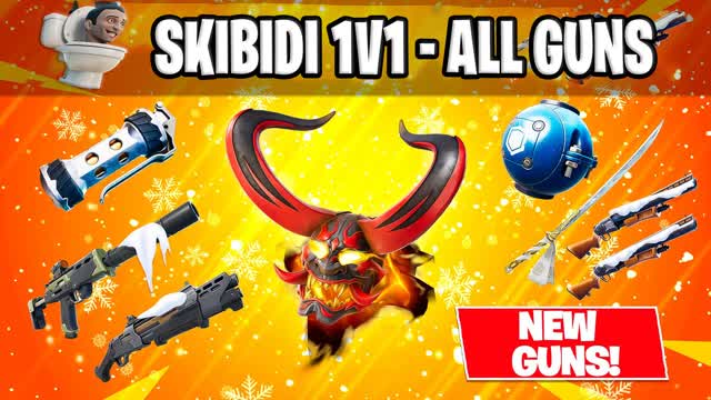 SKIBIDI TOILET 1V1 - ALL GUNS - FFA