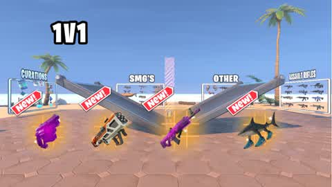1V1 BUILD FIGHT BEACH (EXOTIC WEAPONS)🎯