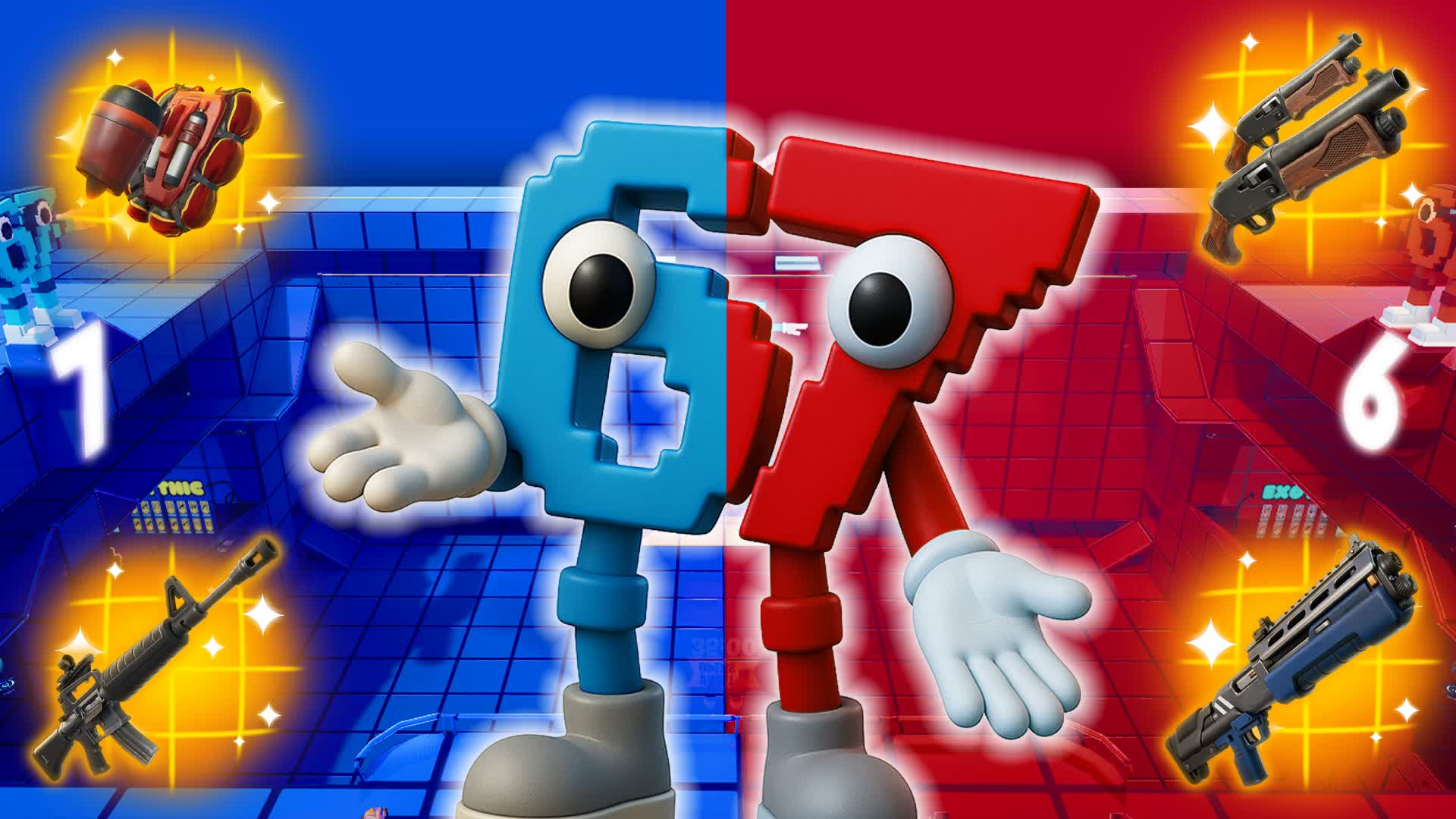 67 RED VS BLUE 🔴🔵 TDM