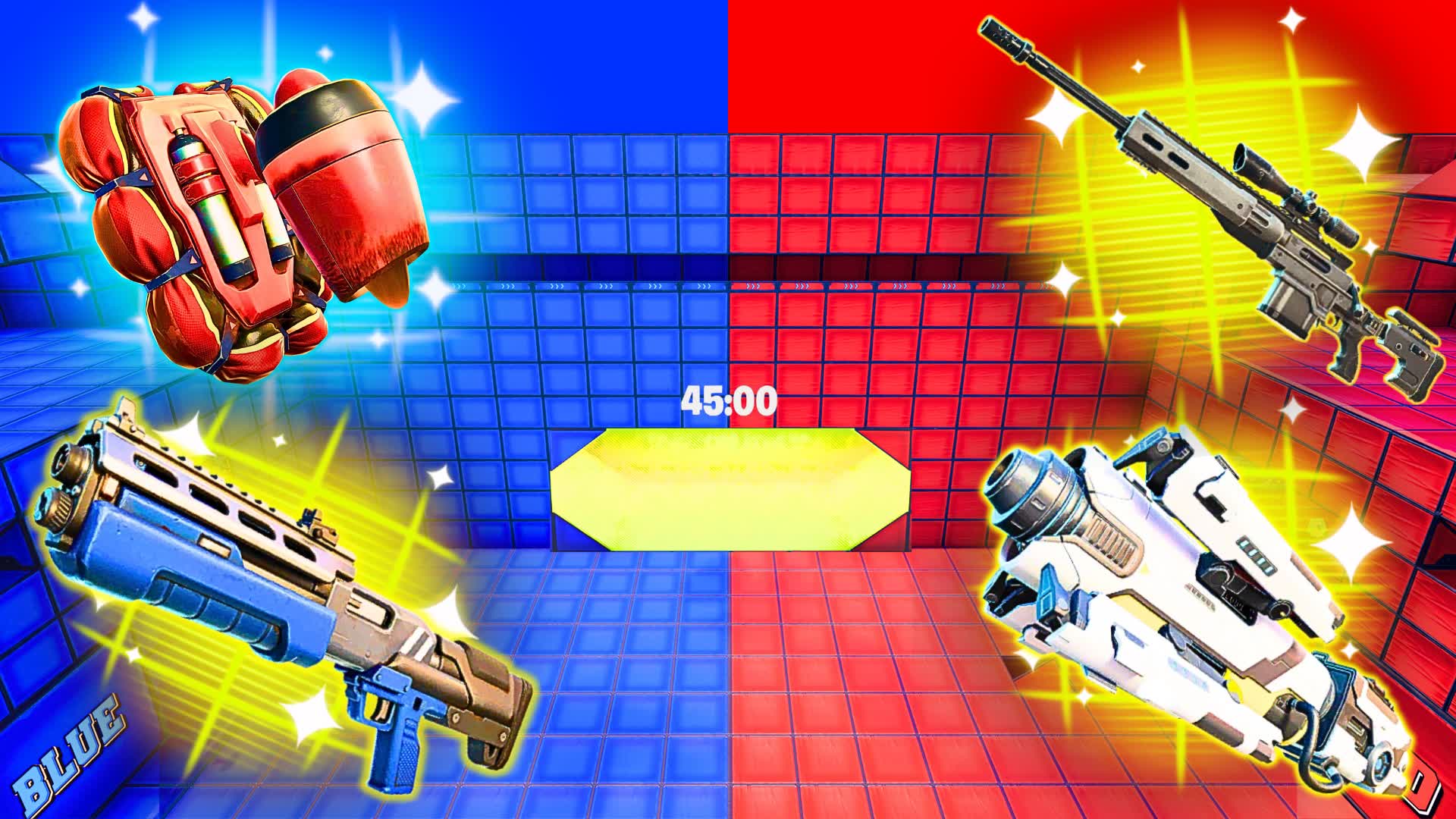 MEGA VAULT - RED VS BLUE 🔴🔵