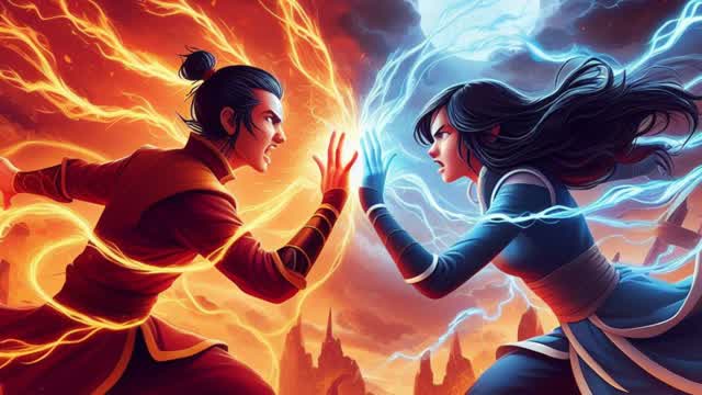 POWER FIRE VS WATER 🔴🔵