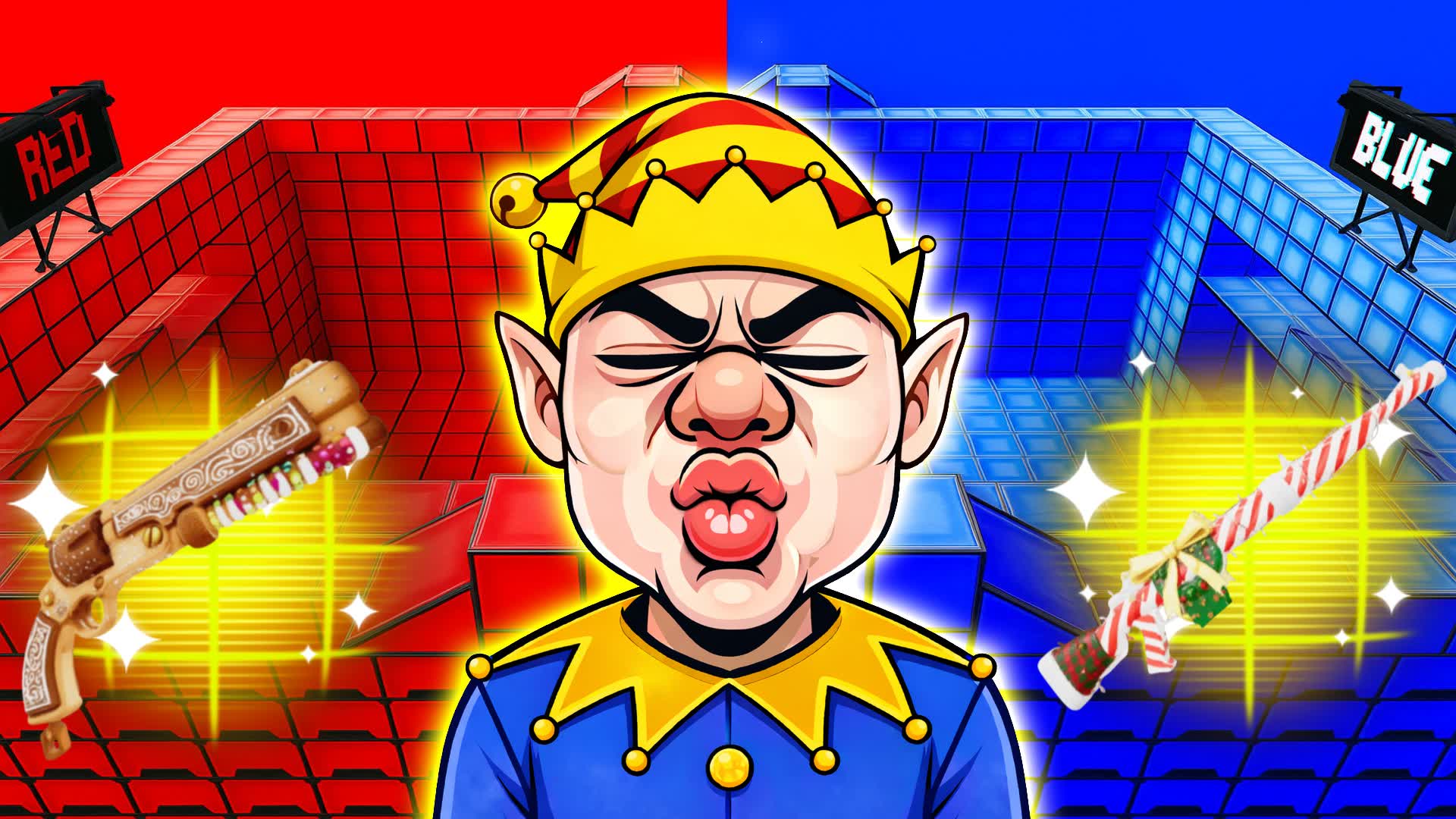 CRAZY RED VS BLUE 🔴🔵KPOP CHRISTMAS