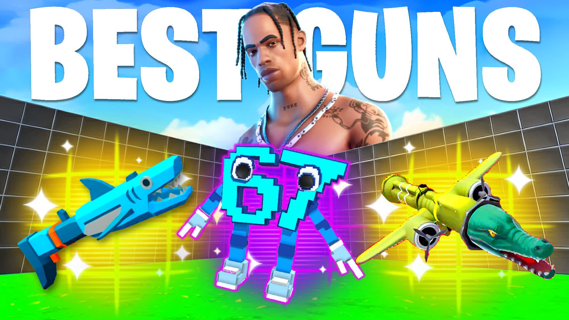 BEST GUNS 1V1 - ALL GUNS AND CARS