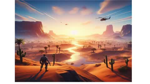 mini bataille  dans le désert