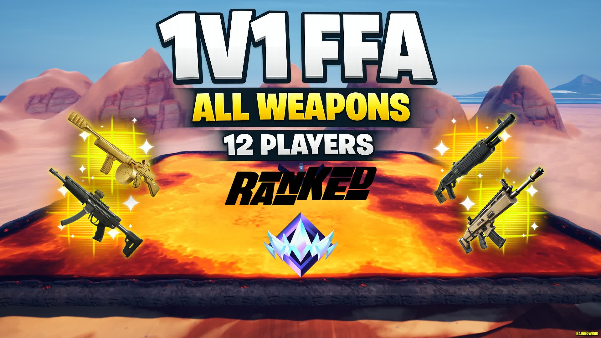 Secret 1v1 FFA Arena🎮 All Weapons🔫