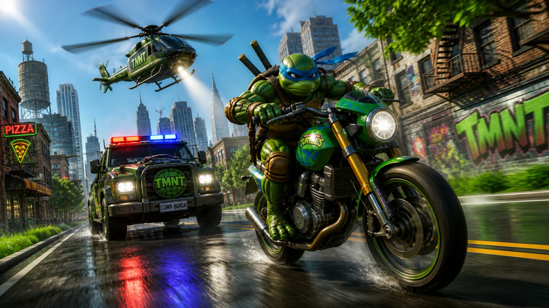 スーパービッグシティ-TMNT カーゲーム