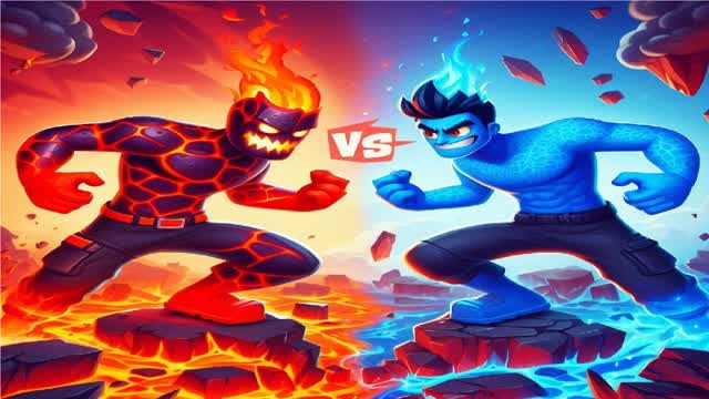 LAVA RED VS BLUE 🔴🌋🔵 (NEW)