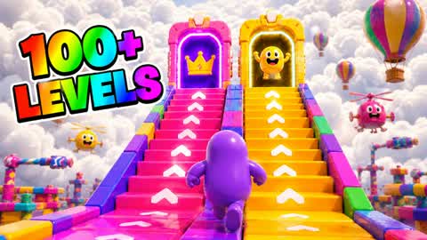 🌈FALL GUYS PARKOUR 100+🌈