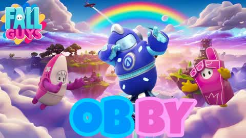🌄 FALLGUYS OBBY 🌄 EASY+HARD