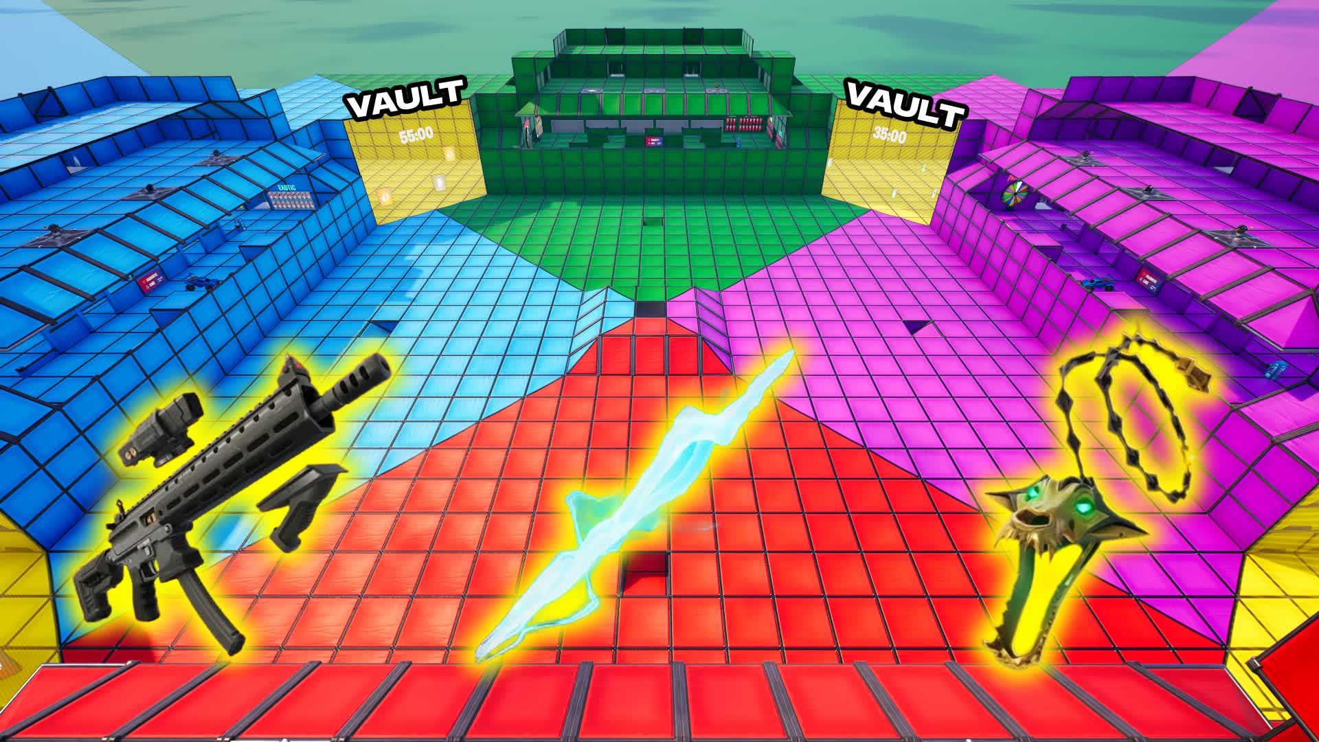 MEGA RED VS BLUE VS GREEN VS PURPLE 283068771969 by rmi7f Fortnite