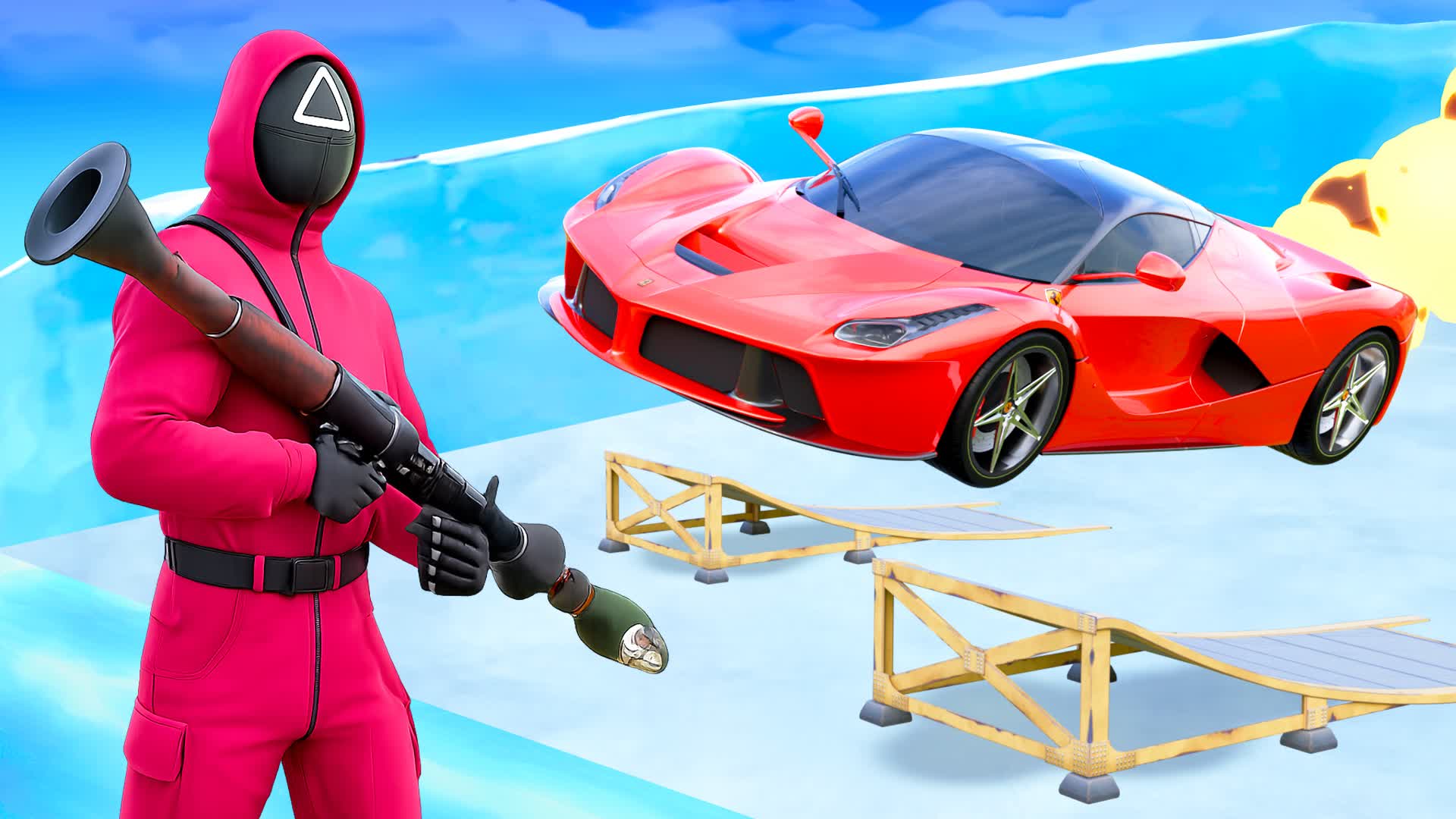 SQUID GAME  ROCKET VS CARS WINTER