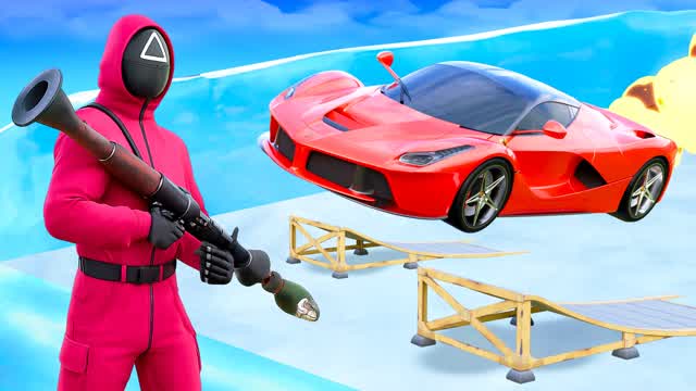 SQUID GAME  ROCKET VS CARS WINTER