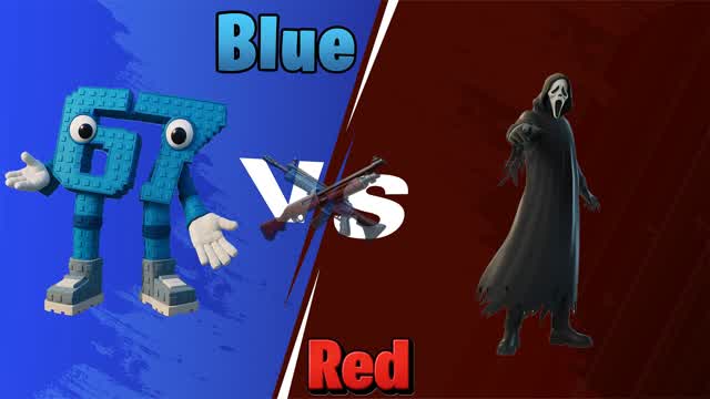 Red vs Blue Halloween epic fight