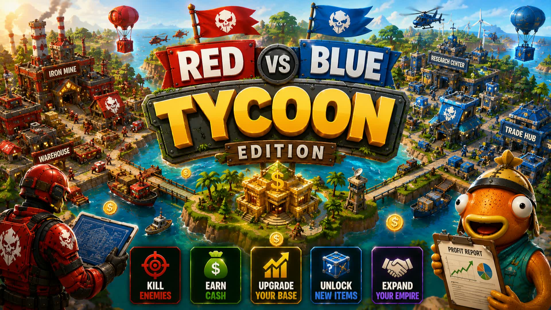 Red vs Blue Tycoon WARS