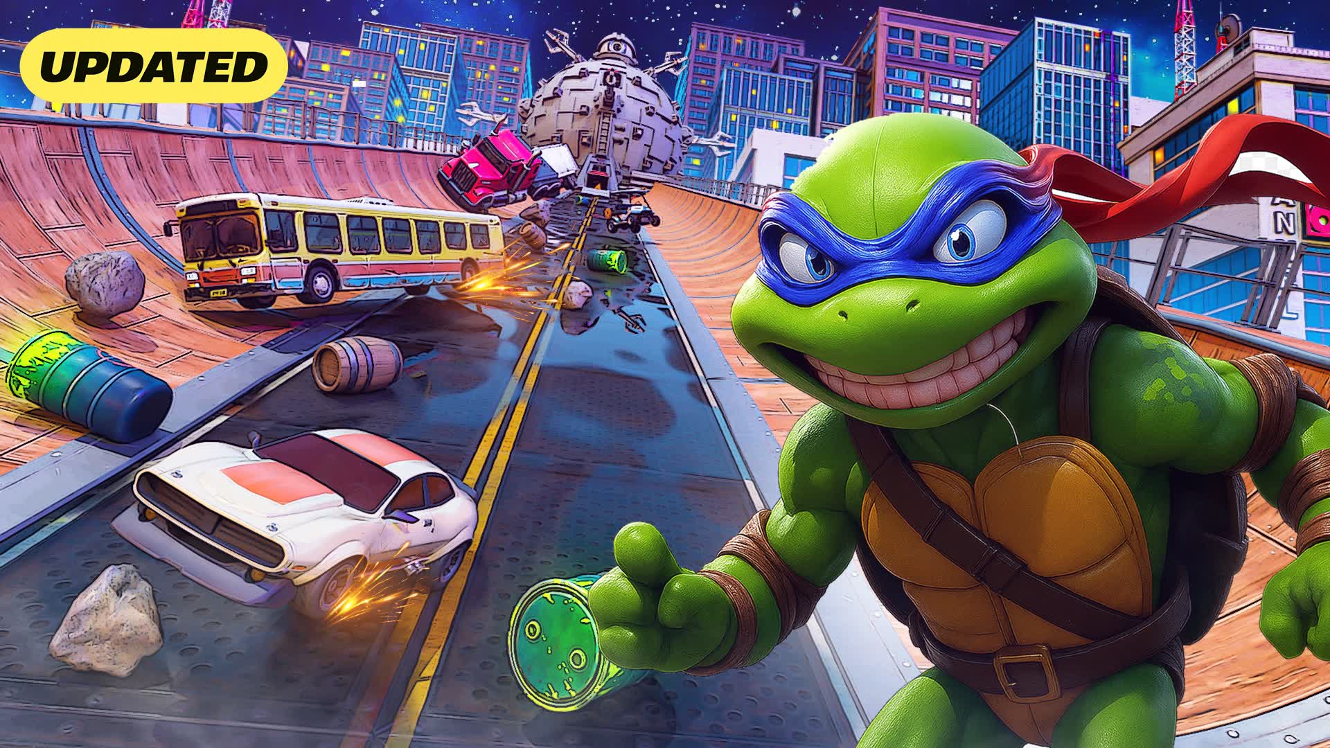 MEGA RAMP SURVIVAL 🌆🐢 TMNT