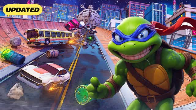 MEGA RAMP SURVIVAL 🌆🐢 TMNT