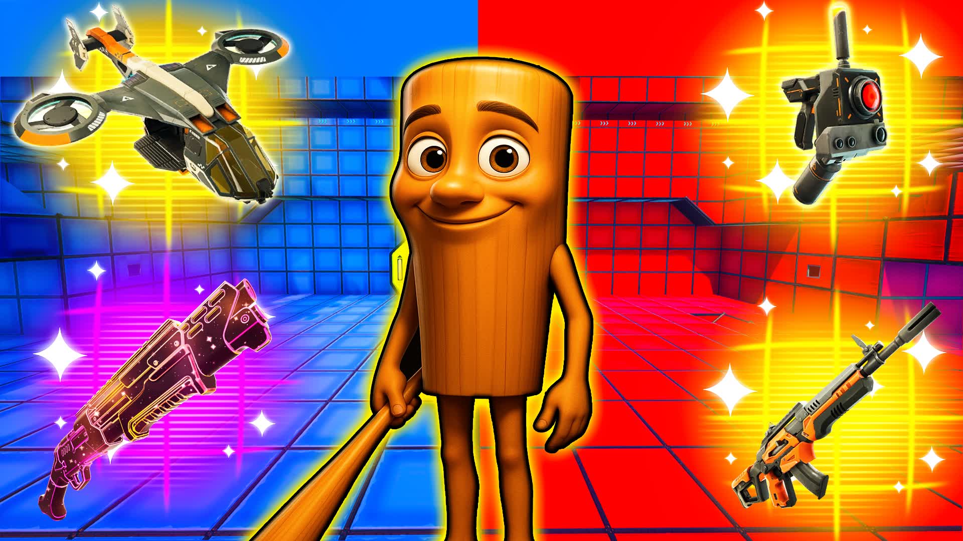 SUPER HERO RED VS BLUE 🔴🔵