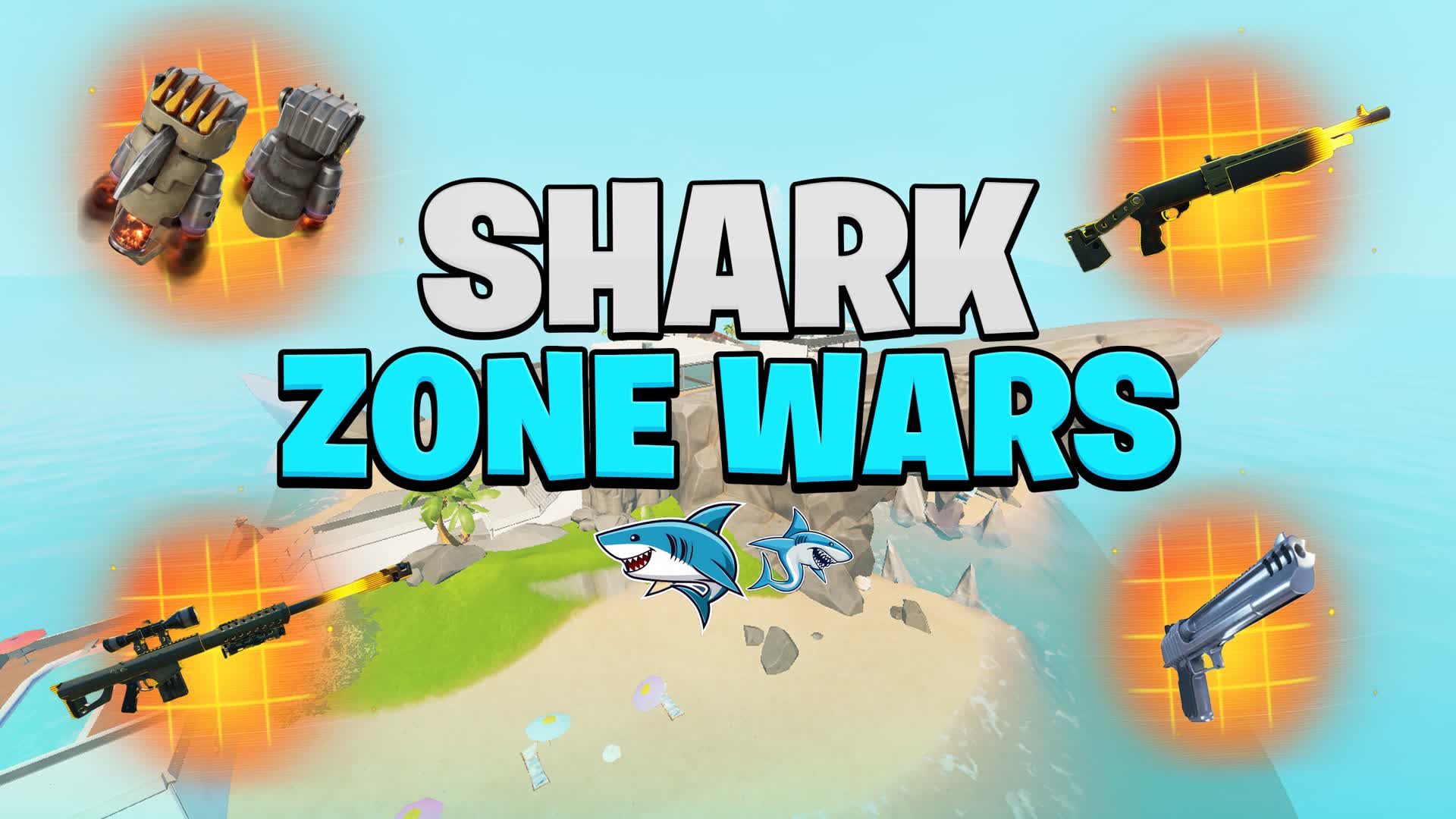 Shark zone wars 1866 8100 7694 by phoque fortnite creative map code