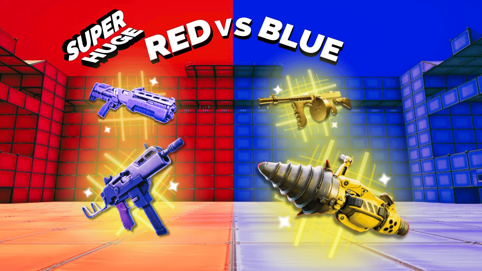 SUPER HUGE RED VS BLUE 🔴🔵