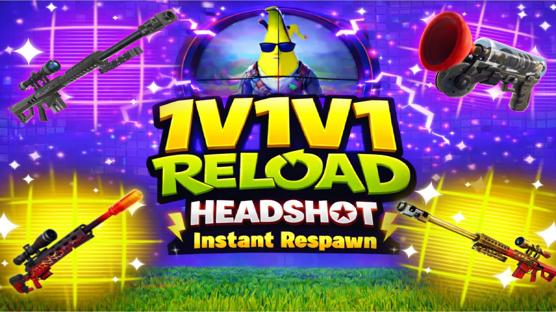 スーパー1v1v1 リロード ヘッドショット