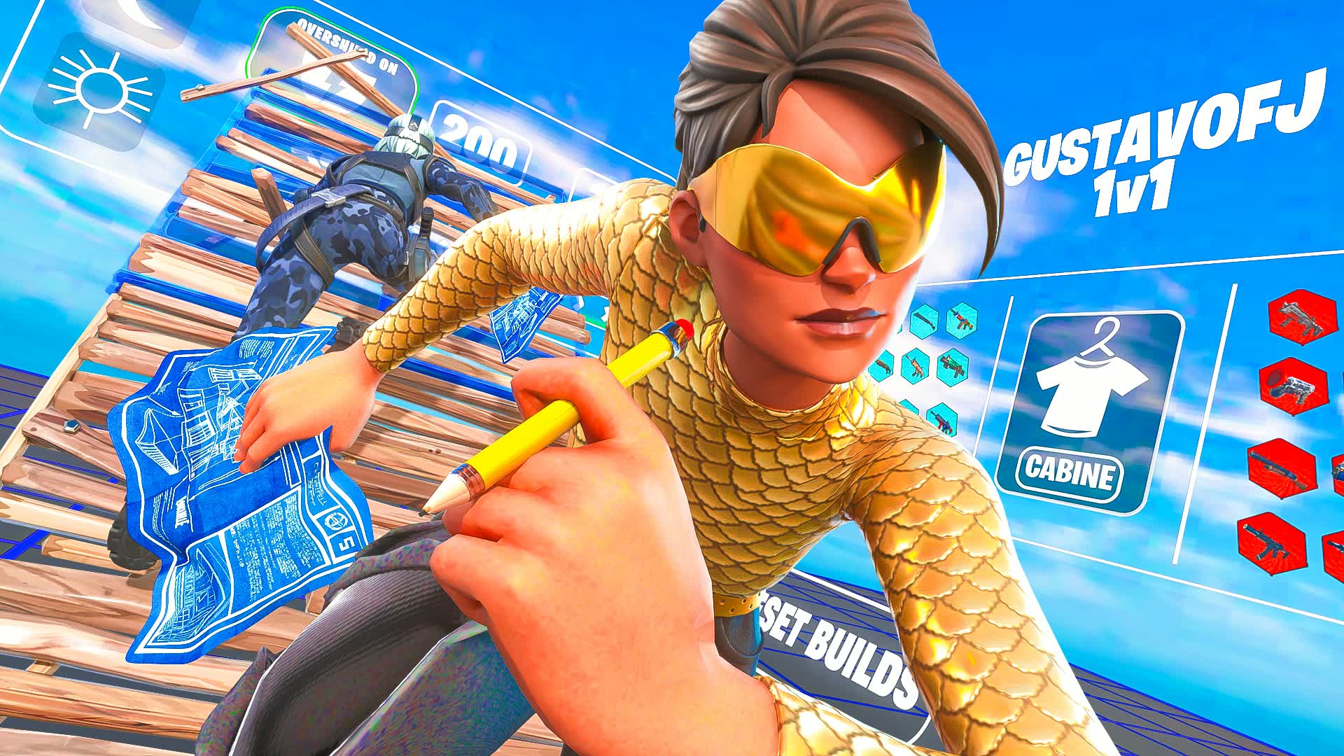 GUSTAVOFJ 1V1 BUILD FIGHTS (200 PUMP)