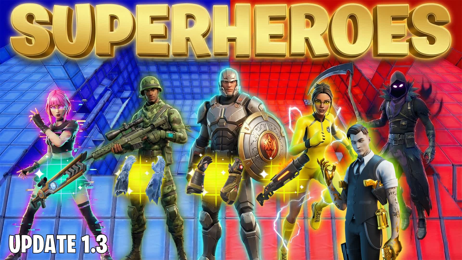 SUPER RED VS BLUE 🔴🔵 [SUPERHEROES] ⚡