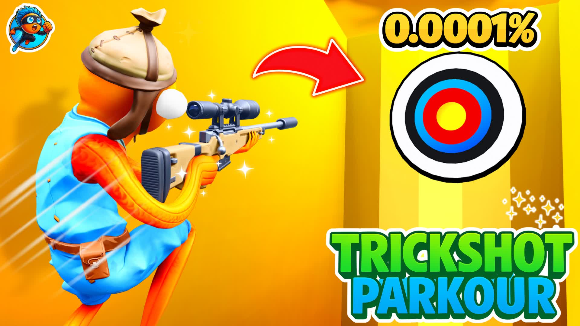 ⭐️SUPER EASY TRICKSHOT PARKOUR 🎯