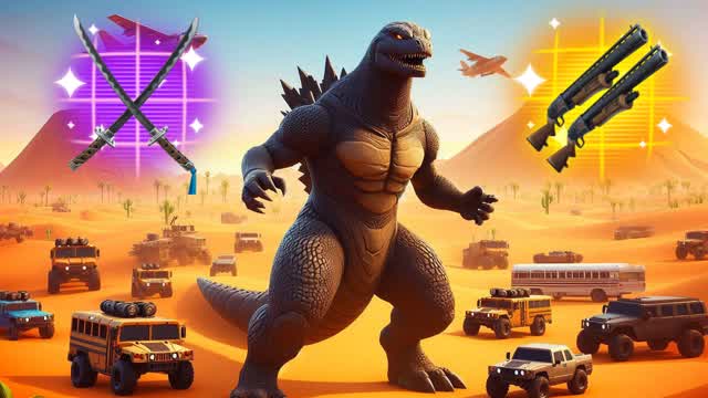 GODZILLA DRIVE 🦖 DESERT RACE FFA