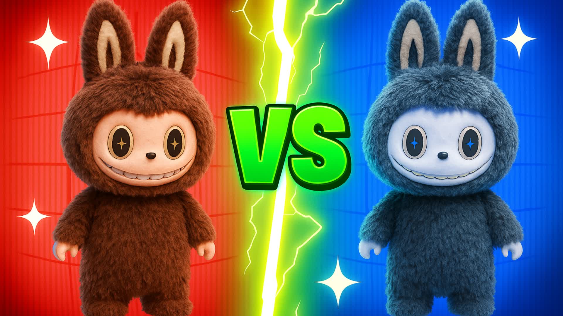 🐰 SUPER PRO LABUBU RED VS BLUE 🔵🔴