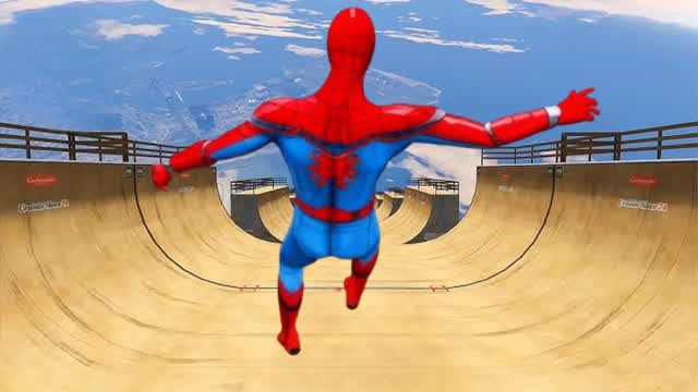 SPIDERMAN MEGA RAMP RACE