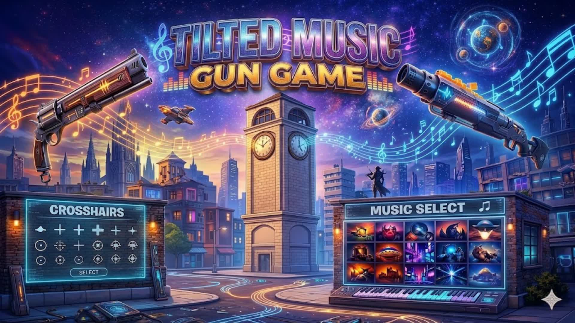 TILTED ミュージック-ガン ゲーム ワンショット