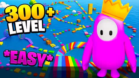 ⭐️OBBY PARKOUR 300+🌈FALL GUYS🏆