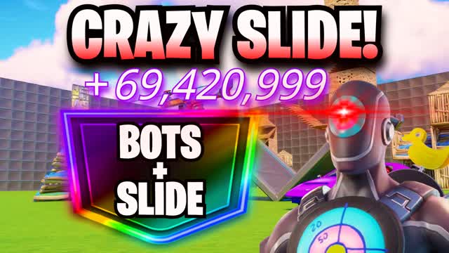 CRAZY SLIDE FFA ALL WEAPONS FUN BOT FARM