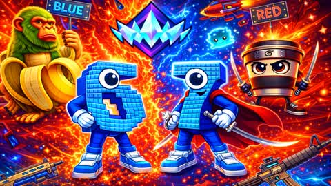 67 RED VS BLUE BRAINROT