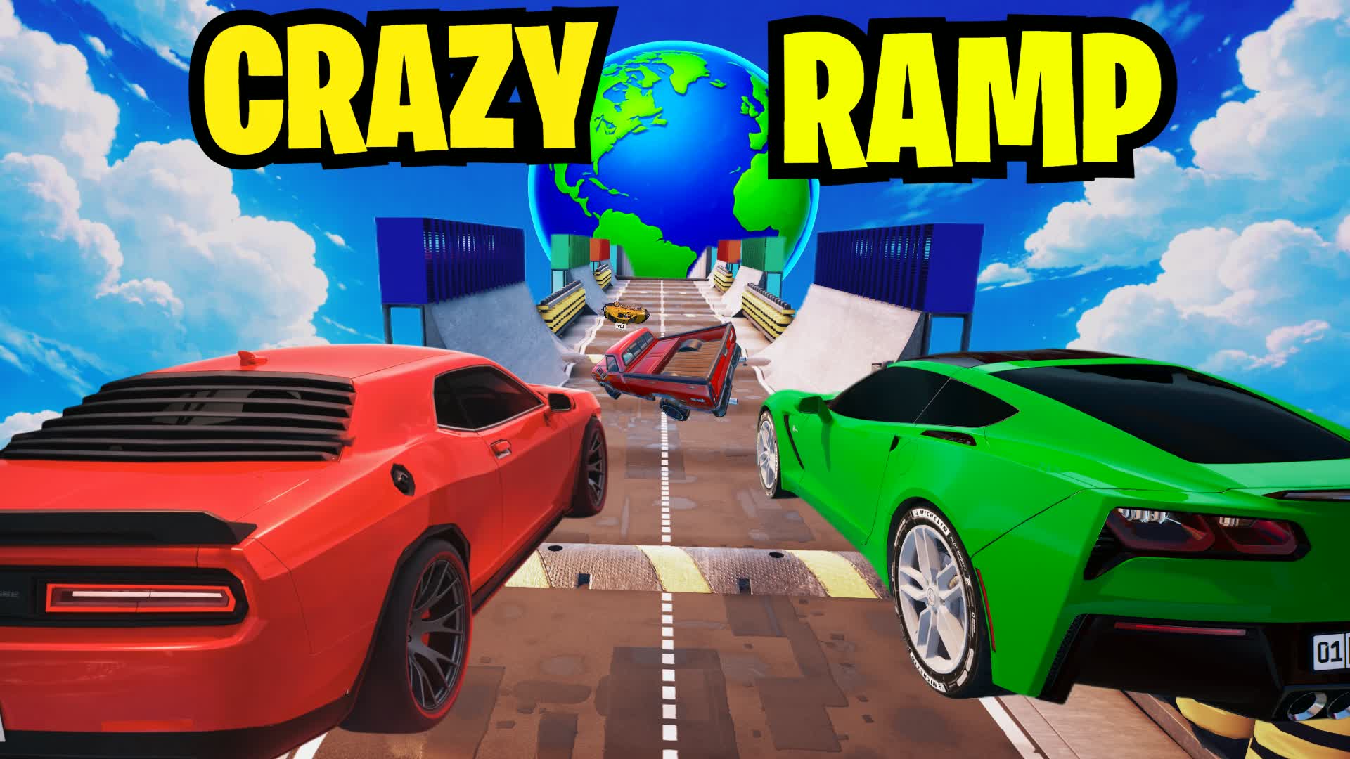 CRAZY RAMP: EXTREME CARS🚀 6133-6433-2825 by zombix - Fortnite