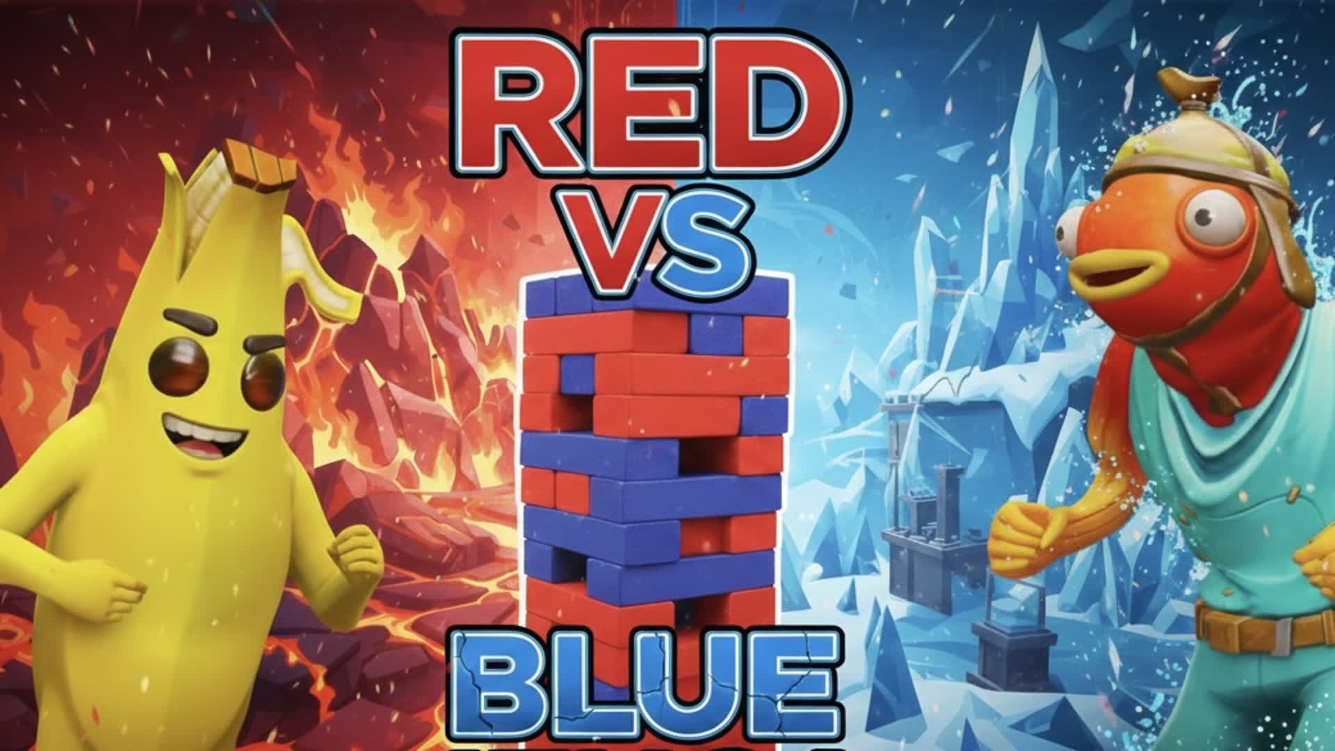 Jenga Red vs Blue