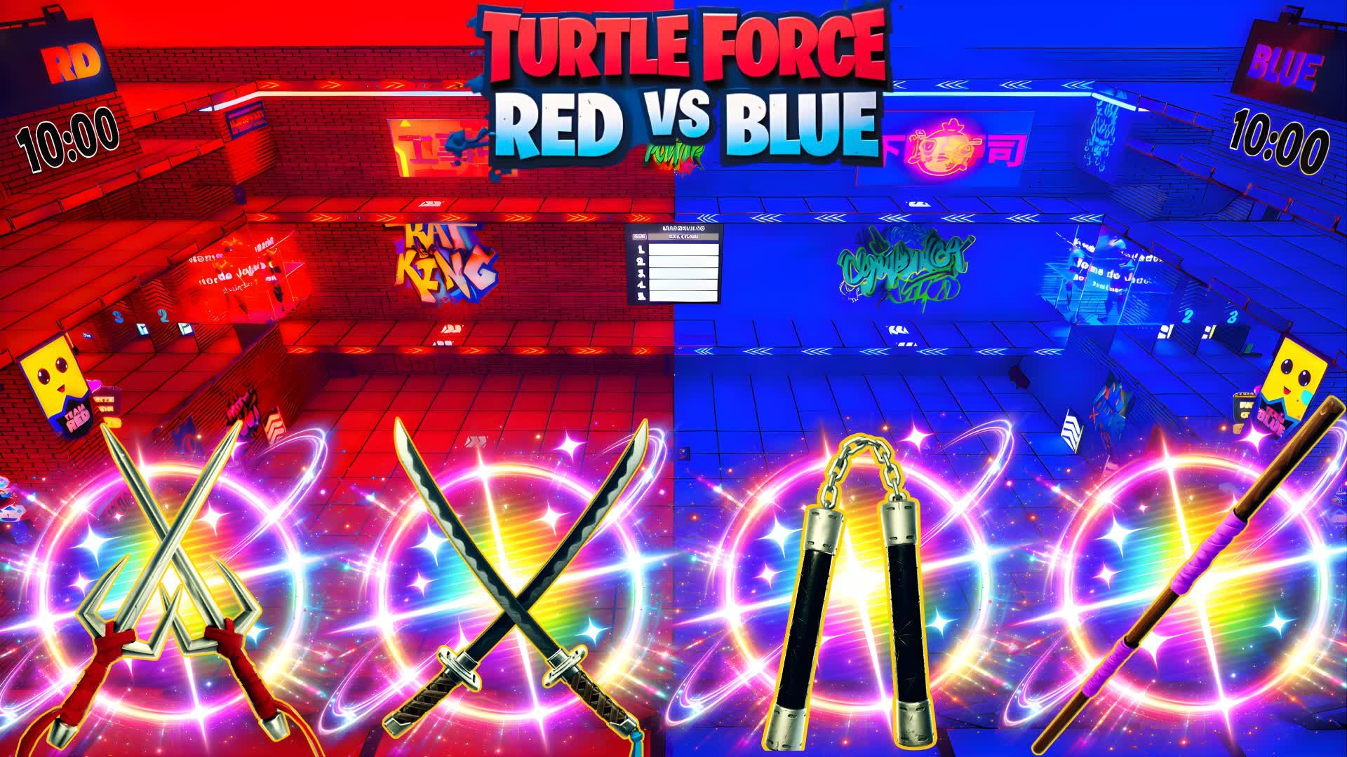 Turtle Force Red vs Blue