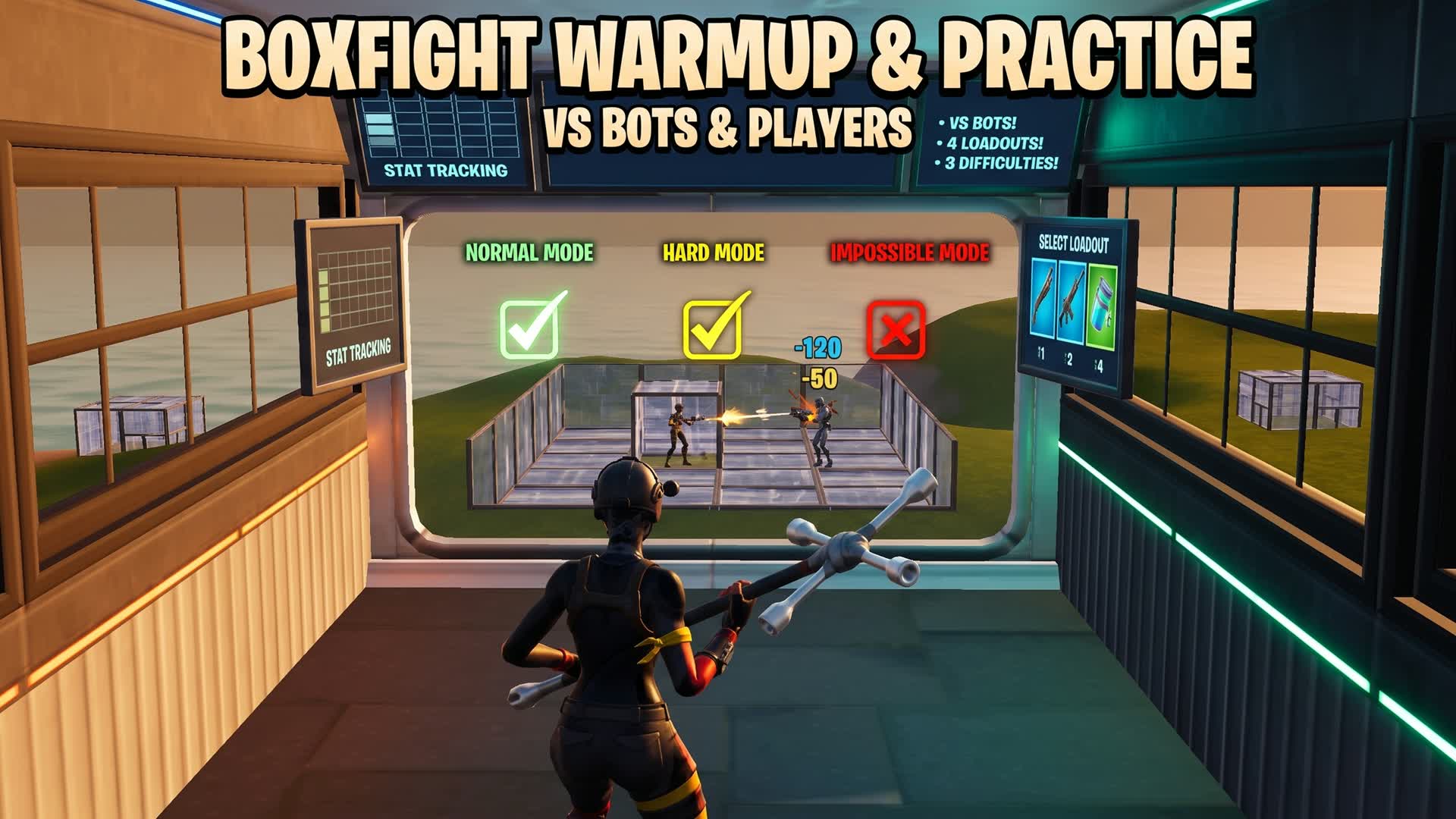 BOX FIGHT Practice/Warmup (w/Bots) - Fortnite island 2961-1376-6647 by othello327