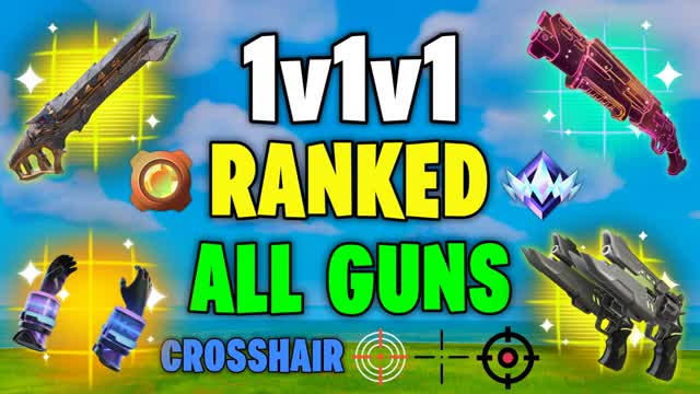 SUPER 1V1V1 RANKED WITH EVERY GUN